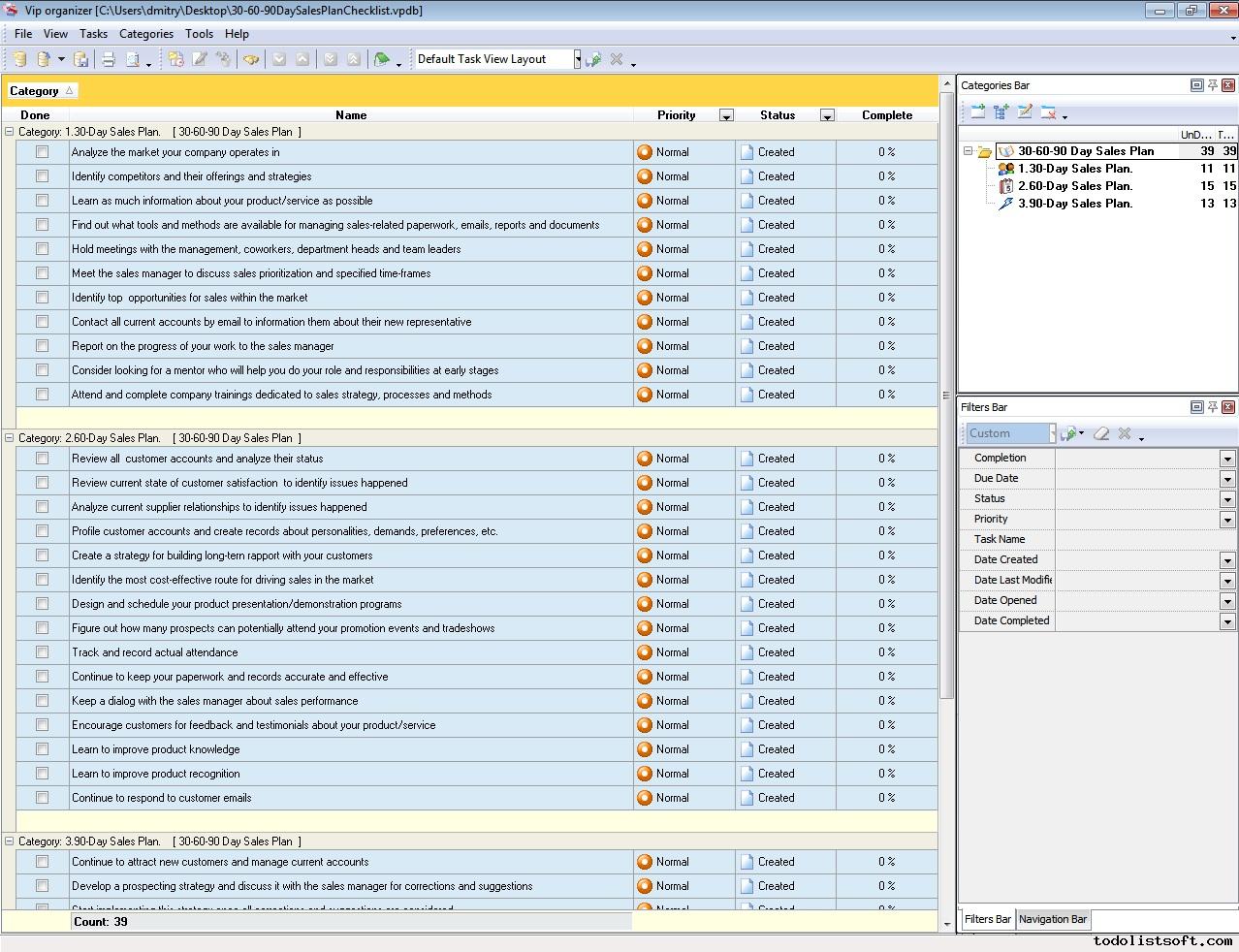 30-60-90-day-sales-plan-checklist-to-do-list-organizer-checklist