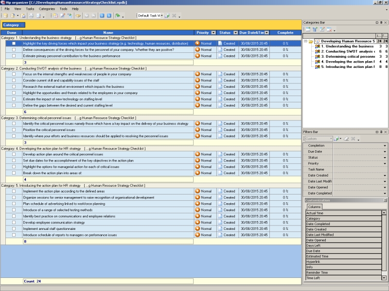 hr business plan template