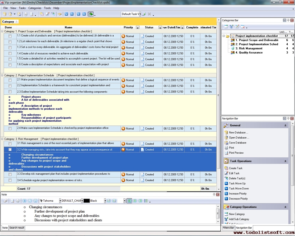 Software Implementation Plan Template Excel from www.todolistsoft.com