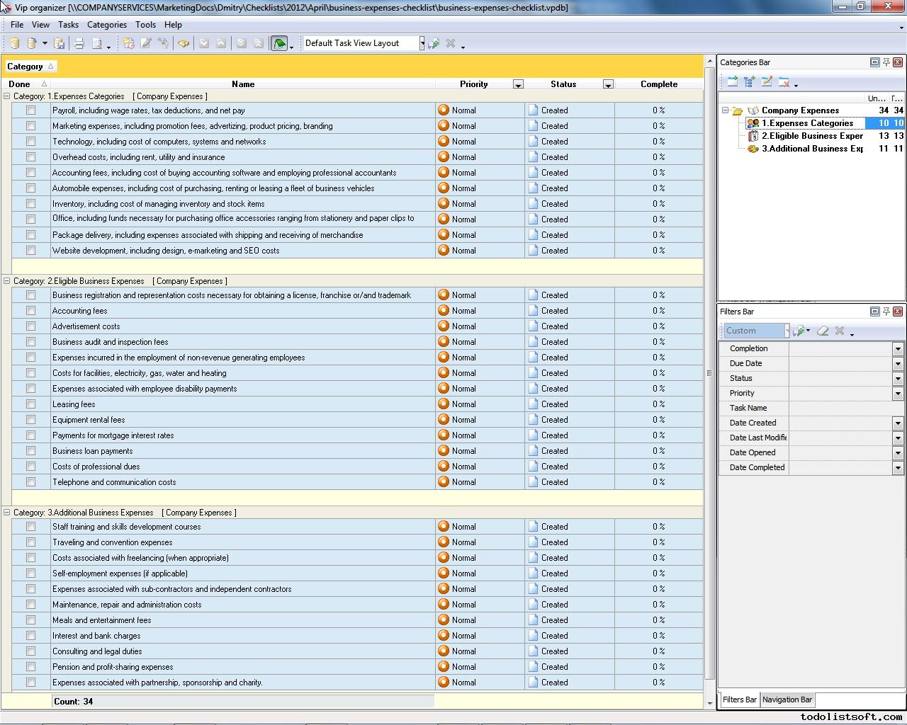 Company Activity Templates