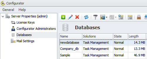Custom Database Setup Checklist Custom Database Setup Checklist