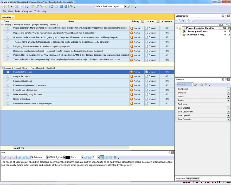 feasibility report format for new business