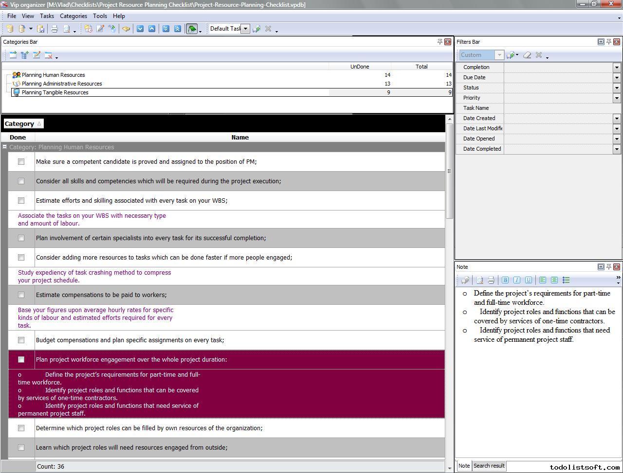 Program Management Resource Planning Template